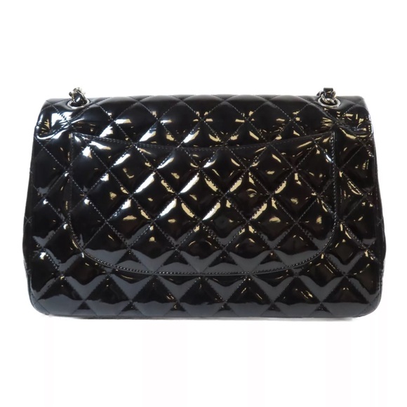 💎✨ BEAUTIFUL ✨💎 JUMBO CHANEL DOUBLE FLAP QUILTED CELEBRITY BAG - Picture 4 of 16